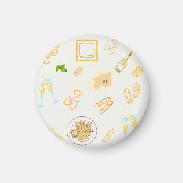 プロセッコとパスタの誕生日 マグネット