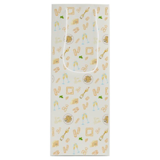 プロセッコとパスタの誕生日 ワインギフトバッグ (正面)