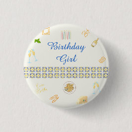 プロセッコとパスタの誕生日 缶バッジ