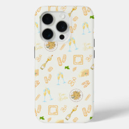 プロセッコとパスタの誕生日 iPhone 15 PROケース