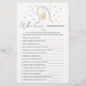 プロセッコのグラス – 誰が花嫁のゲームを知っ最高のている (正面)