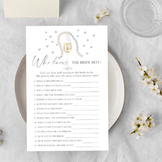 プロセッコのグラス – 誰が花嫁のゲームを知っ最高のている