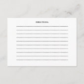 プロセッコの花束 ブライダルシャワーのレシピ エンクロージャーカード (裏面)