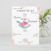 プロセッコエールピックボールレトロブライダルシャワー 招待状 (スタンド正面)