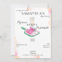 プロセッコエールピックボールレトロブライダルシャワー