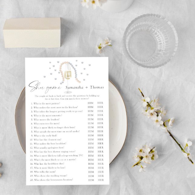 プロセッコシューゲームブライダルシャワーゲーム (クリエイターアップロード済み)