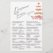 プロセッコトリビア明るい赤紫色花びらブライダルシャワーゲーム (正面)