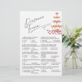 プロセッコトリビア明るい赤紫色花びらブライダルシャワーゲーム (スタンド正面)