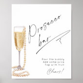 プロセッコバーパールスアンドプロセッコブライダルシャワー ポスター (正面)