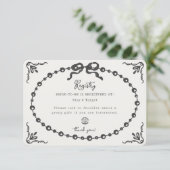 プロセッコパール コケッティーボウ ギフトレジストリーカード エンクロージャーカード (スタンド正面)