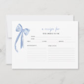 プロセッコフローラブライダルシャワーレシピカード 招待状 (正面)