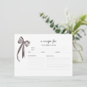 プロセッコフローラブライダルシャワーレシピカード 招待状 (スタンド正面)