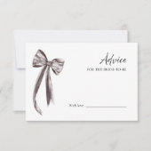 プロセッコブライダルシャワーアドバイスの花嫁カード 招待状 (正面)
