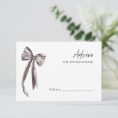 プロセッコブライダルシャワーアドバイスの花嫁カード 招待状 (スタンド正面)