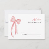 プロセッコブライダルシャワーアドバイスの花嫁カード 招待状 (正面)