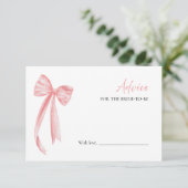 プロセッコブライダルシャワーアドバイスの花嫁カード 招待状 (スタンド正面)