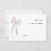 プロセッコブライダルシャワーアドバイスの花嫁カード 招待状 (正面)