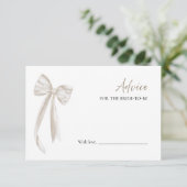 プロセッコブライダルシャワーアドバイスの花嫁カード 招待状 (スタンド正面)