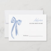プロセッコブライダルシャワーアドバイスの花嫁カード 招待状 (正面)
