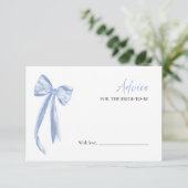 プロセッコブライダルシャワーアドバイスの花嫁カード 招待状 (スタンド正面)