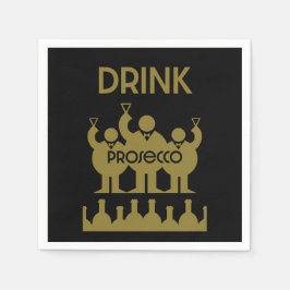 プロセッコワインドリンカー スタンダードカクテルナプキン