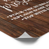 プロセッコ ウエスタン ブライダル シャワー ウェディングをカスタマイズ ポスター (角)