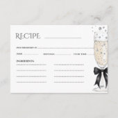 プロセッコ ボウ ブライダル シャワー レシピ エンクロージャーカード (正面)