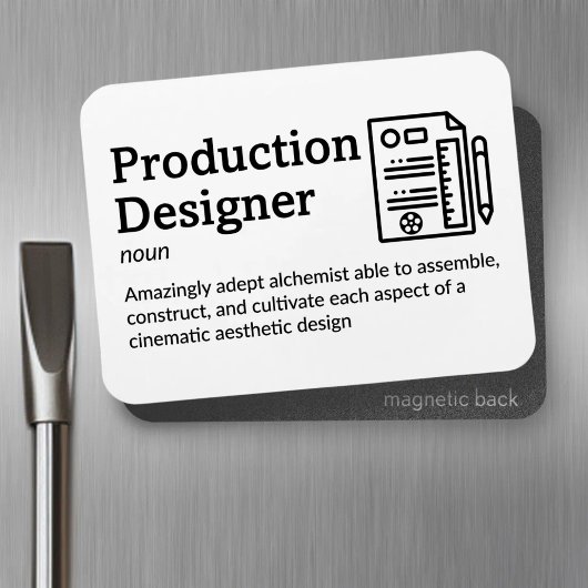 プロダクションデザイナー – Set Life 3" x 4" Flex マグネット