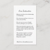 プロダクトの証明書。 情報詳細 エンクロージャーカード (裏面)