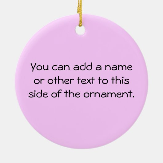 プロダクトをカスタマイズ セラミックオーナメント (裏面)
