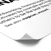 プロダクトマネージャおもしろいボス定義 ポスター (角)