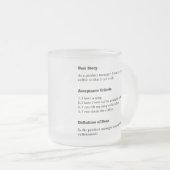 プロダクトマネージャユーザストーリーアジャイルスクラム フロストグラスマグカップ (正面右)