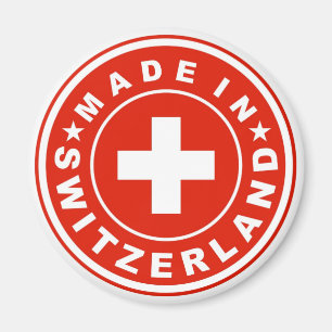 プロダクト国旗のラベルはスイス連邦共和国のスイス人を作りました マグネット
