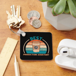 プロダク最高のションアシスタント – レトロスタイルキーチェーン キーホルダー