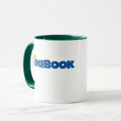 プロチャックのKlubbs-のmyFarcebookのゴルフ教えること マグカップ (正面左)