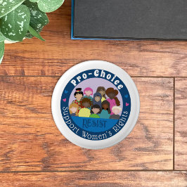 プロチョイスサポート女性の権利ピンボタン 缶バッジ