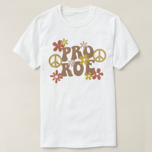 プロチョイスフェミニスト平和愛と生殖権 Tシャツ (デザイン正面)