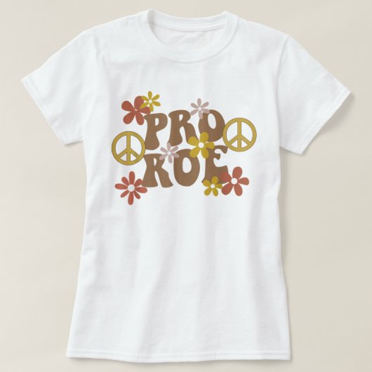 プロチョイスフェミニスト平和愛と生殖権 Tシャツ (デザイン正面)