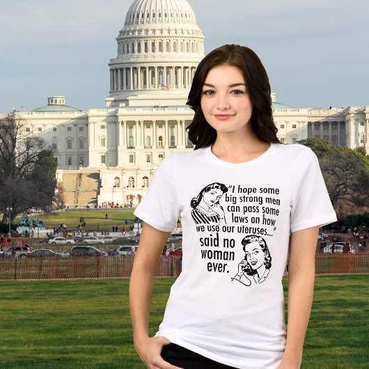 プロチョイスユーモア政治漫画ヴィンテージ トライブレンドＴシャツ