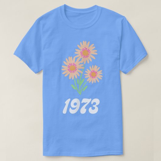 プロチョイスワイルドフラワーズフローラ1973フェミニズムFemini Tシャツ (デザイン正面)