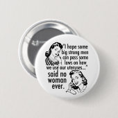 プロチョイスヴィンテージフェミニスト政治漫画 缶バッジ (正面&裏面)