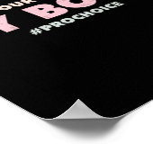 プロチョイス保プロの私の体から ポスター (角)