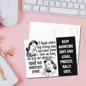 プロチョイス引用文政治漫画フェミニストユーモア ポストカード