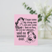 プロチョイス法フェミニストSCOTUS政治漫画 ポストカード (スタンド正面)