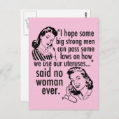 プロチョイス法フェミニストSCOTUS政治漫画 ポストカード (正面/裏面)