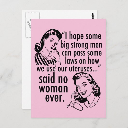 プロチョイス法フェミニストSCOTUS政治漫画 ポストカード (正面/裏面)