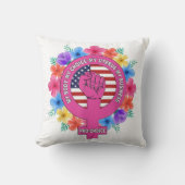 プロチョイス私の体私の選択私の子宮マイビジネス クッション (正面)