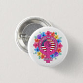 プロチョイス私の体私の選択私の子宮マイビジネス 缶バッジ (正面&裏面)