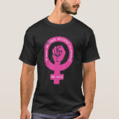 プロチョイス私の体私の選択私の子宮マイビジネス Tシャツ (正面)