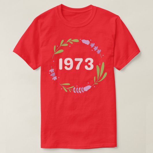 プロチョイス1973女性の権利フェミニズムLavender Fl Tシャツ (デザイン正面)